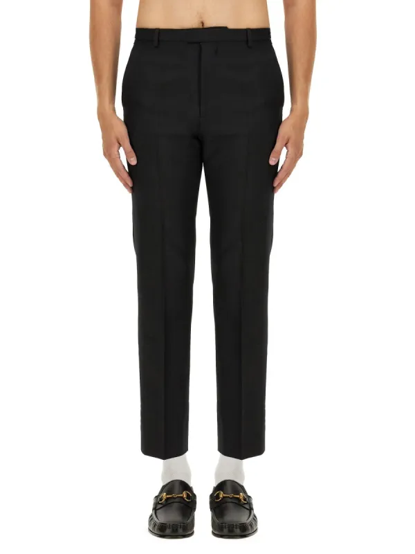 Wool Blend Twill Pants made by Gucci