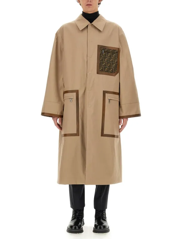 Fabric Trench Coat made by Fendi