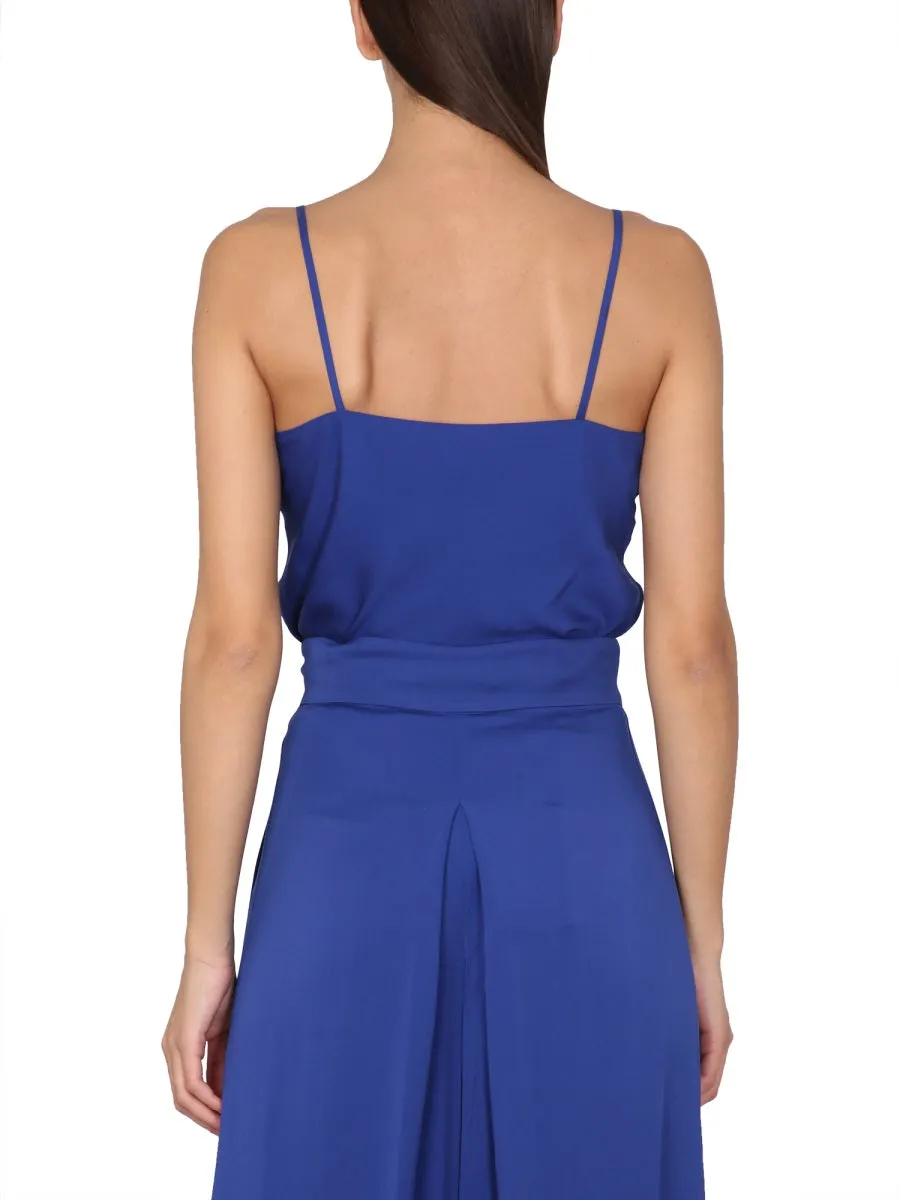 Silk Charmeuse Tuxedo Top sold by Wanan Luxury product image thumbnail 3