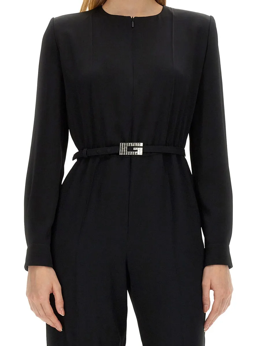 Viscose Jumpsuit With Belt sold by Wanan Luxury product image thumbnail 4