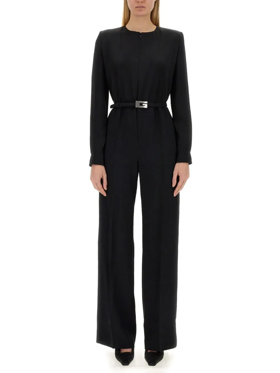 Viscose Jumpsuit With Belt sold by Wanan Luxury