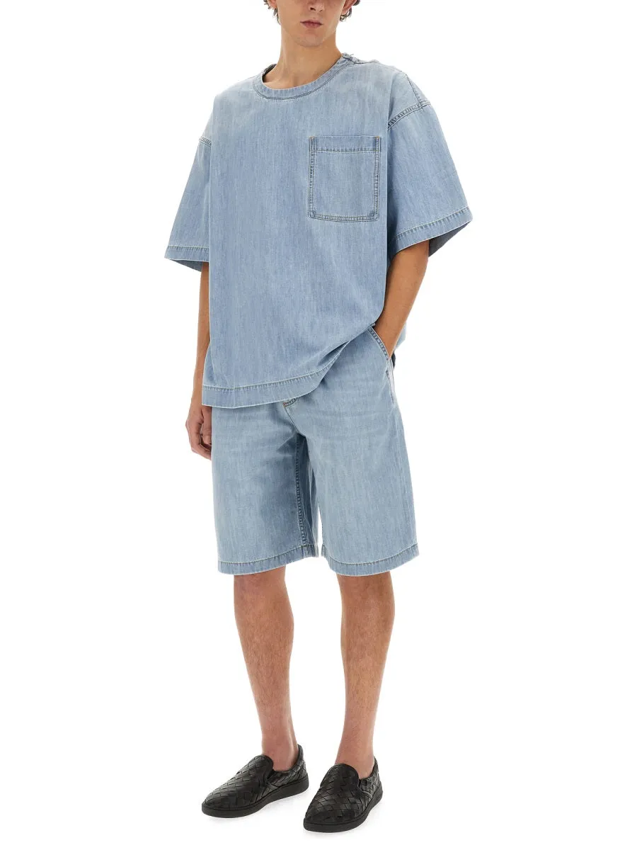 Denim Bermuda Shorts sold by Wanan Luxury product image thumbnail 2
