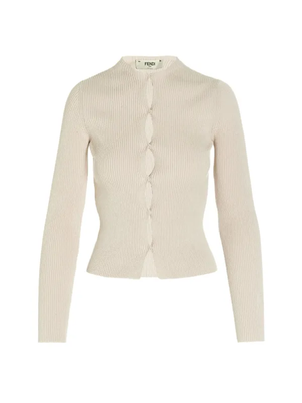Cotton Cardigan made by Fendi