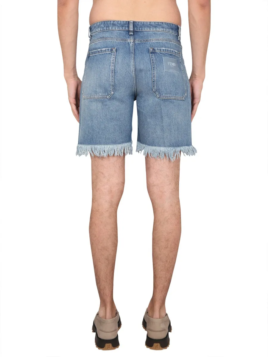Denim Bermuda Shorts sold by Wanan Luxury product image thumbnail 4