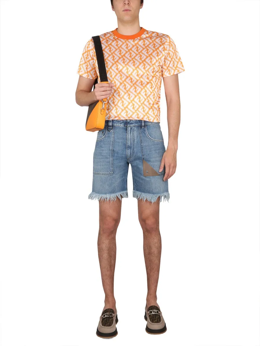 Denim Bermuda Shorts sold by Wanan Luxury product image thumbnail 2