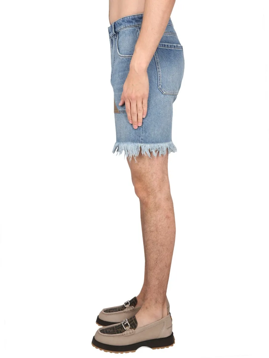 Denim Bermuda Shorts sold by Wanan Luxury product image thumbnail 3