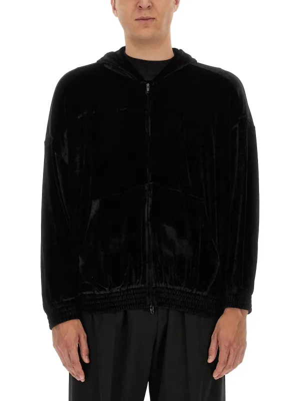 Velvet Sweatshirt made by Balenciaga