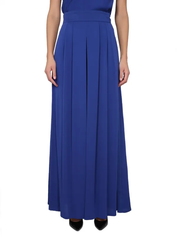 Wide Silk Tuxedo Pants made by MaxMara
