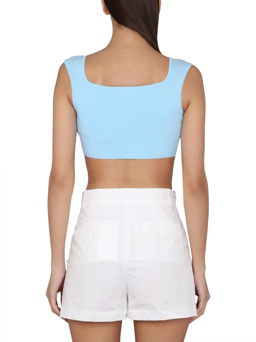Cropped Fit Top sold by Wanan Luxury product image thumbnail 3