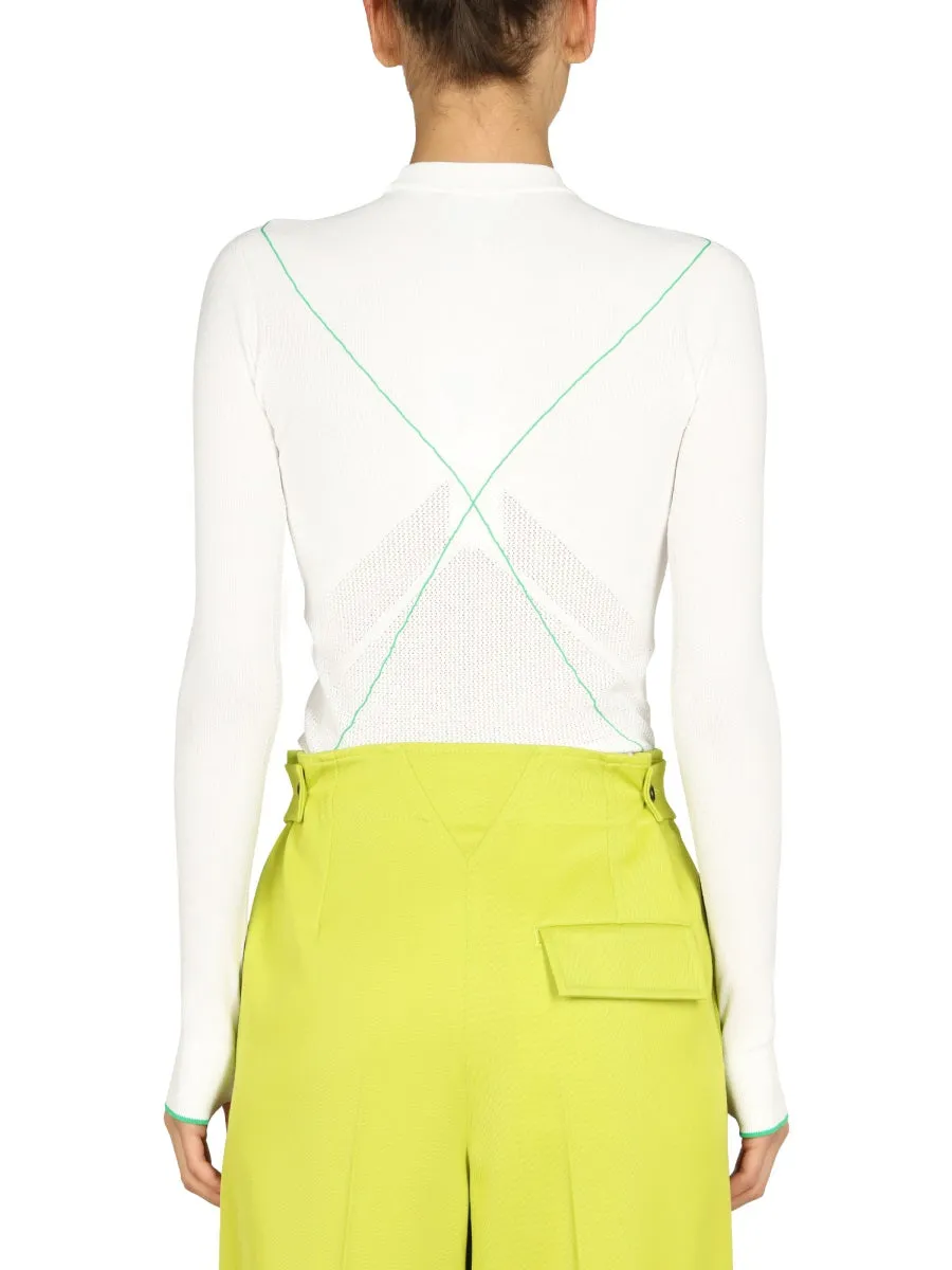 Contrasting Seams Sweater sold by Wanan Luxury product image thumbnail 3