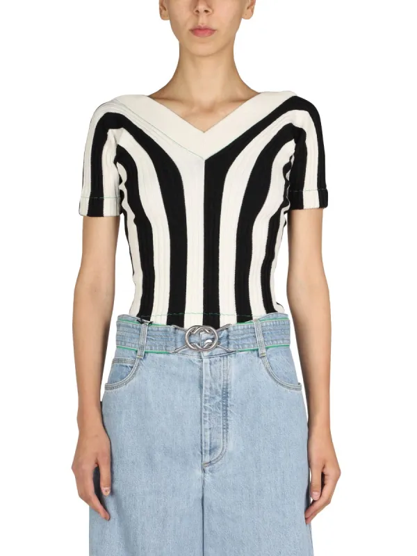 Striped Pattern Top made by Bottega Veneta