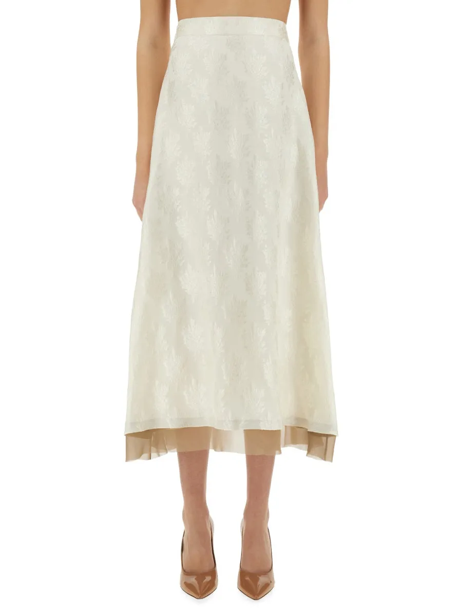 Ff Silk Skirt sold by Wanan Luxury