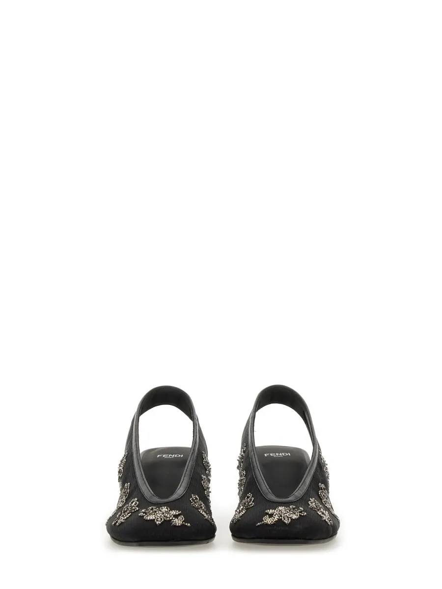Slingback With Embroidery sold by Wanan Luxury product image thumbnail 4