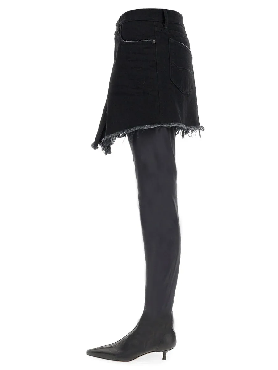 Mini Cut-Up Skirt sold by Wanan Luxury product image thumbnail 4