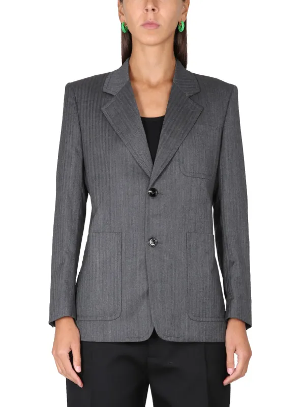 Chevron Pattern Jacket made by Bottega Veneta