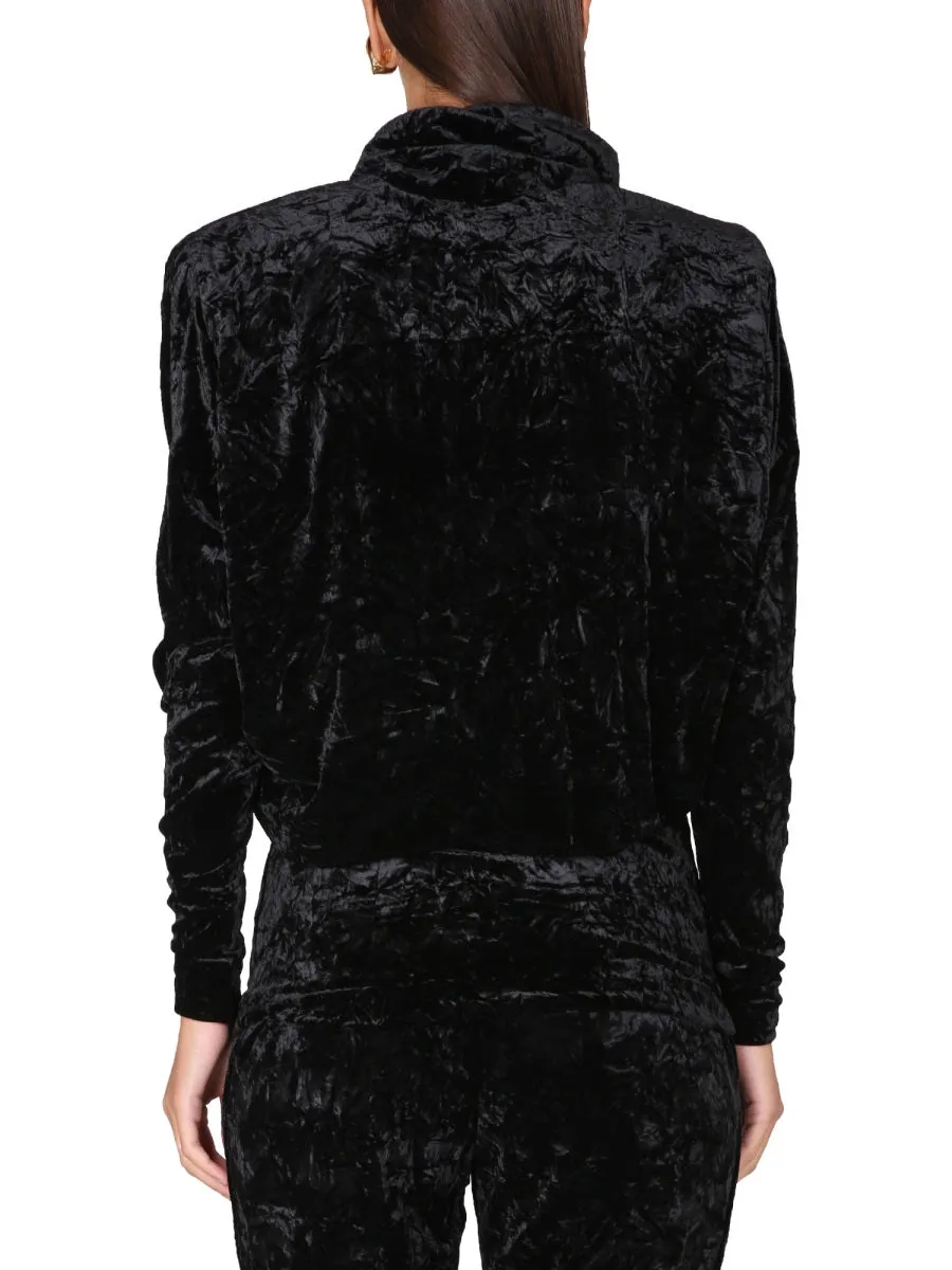 Velvet Turtleneck Top sold by Wanan Luxury product image thumbnail 3