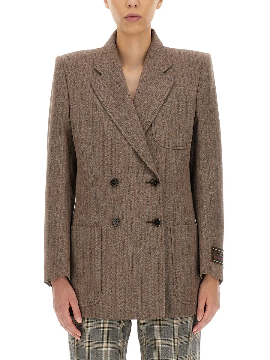 Herringbone Wool Jacket sold by Wanan Luxury