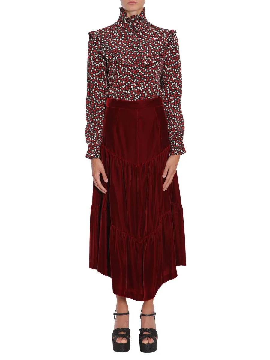 Stand Up Collar Blouse sold by Wanan Luxury product image thumbnail 2