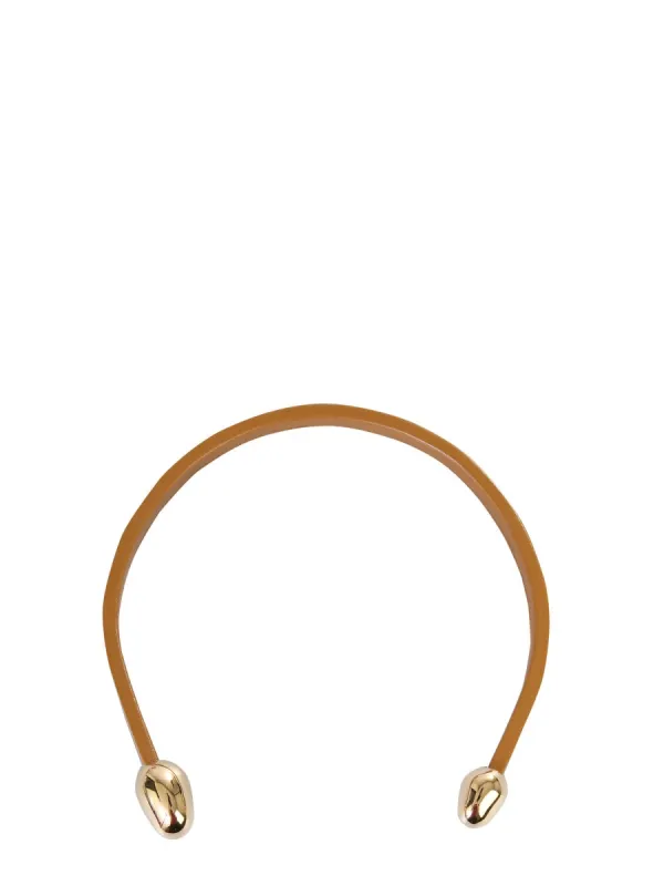 Leather Necklace made by Bottega Veneta
