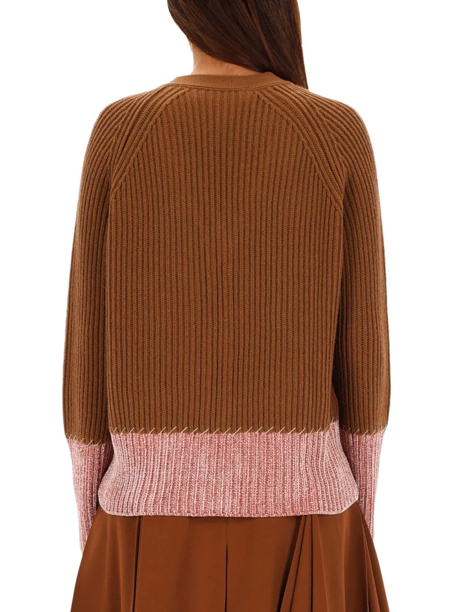 Cardigan With "Color Block" Pattern sold by Wanan Luxury product image thumbnail 3