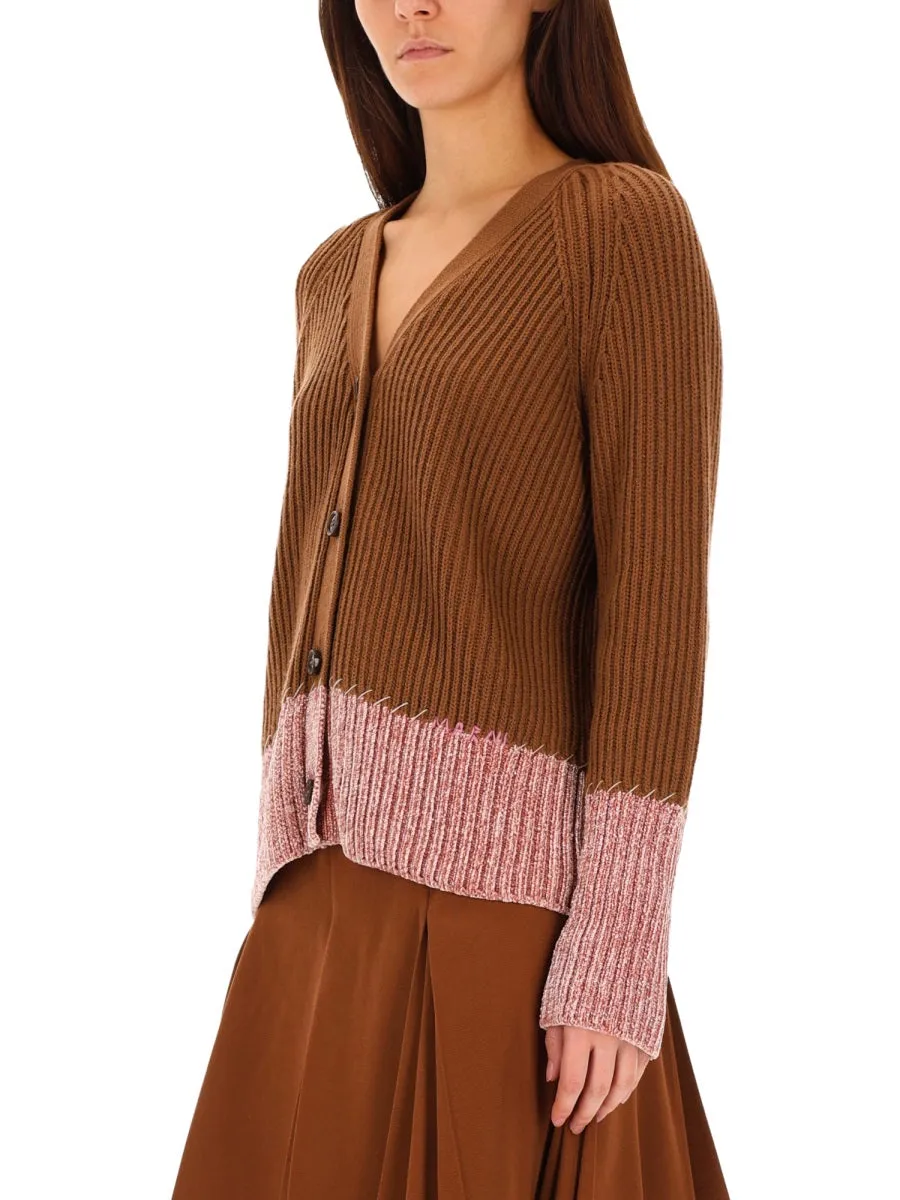 Cardigan With "Color Block" Pattern sold by Wanan Luxury product image thumbnail 4