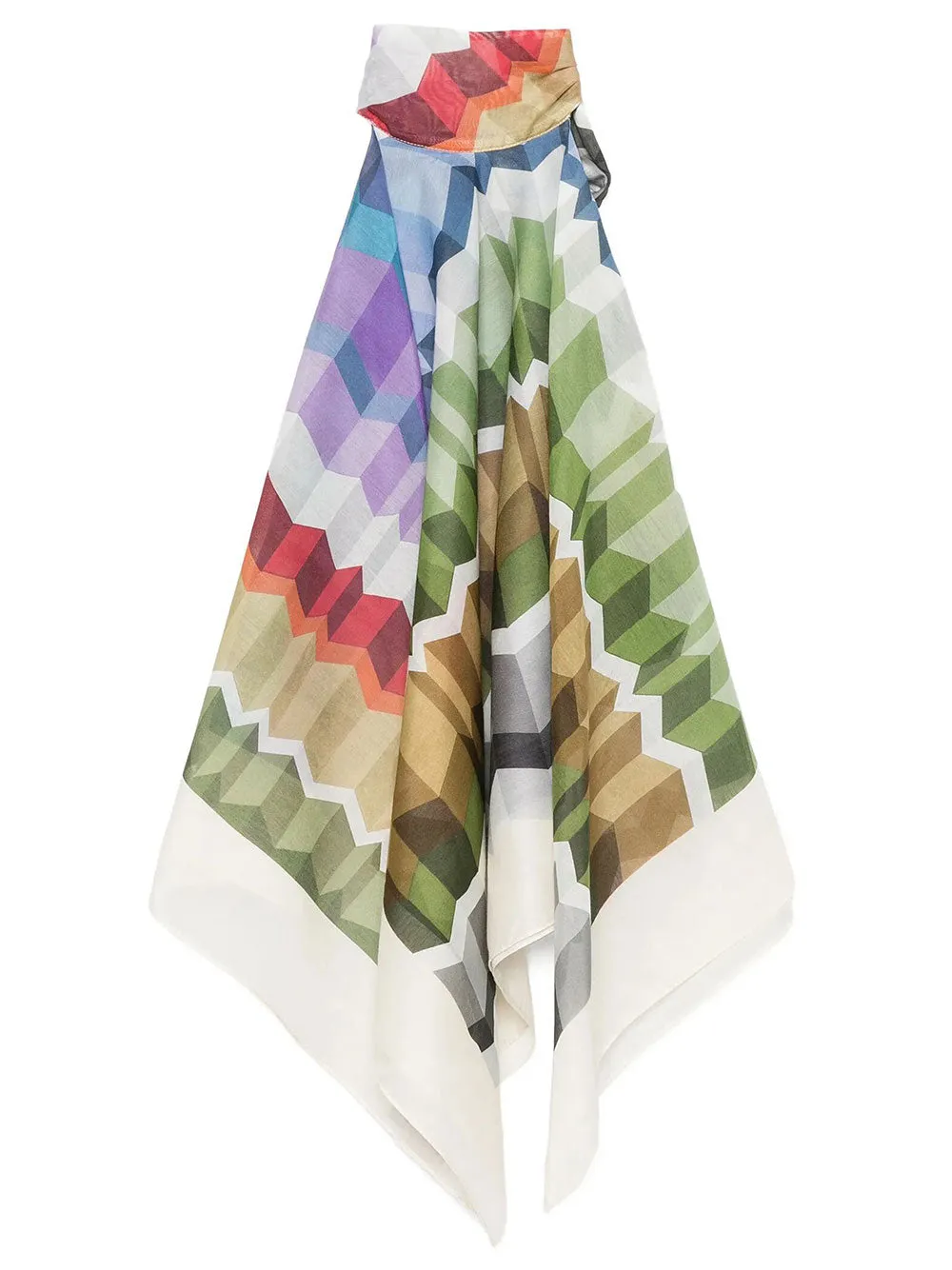 Geometric-Print Halterneck Top sold by Wanan Luxury