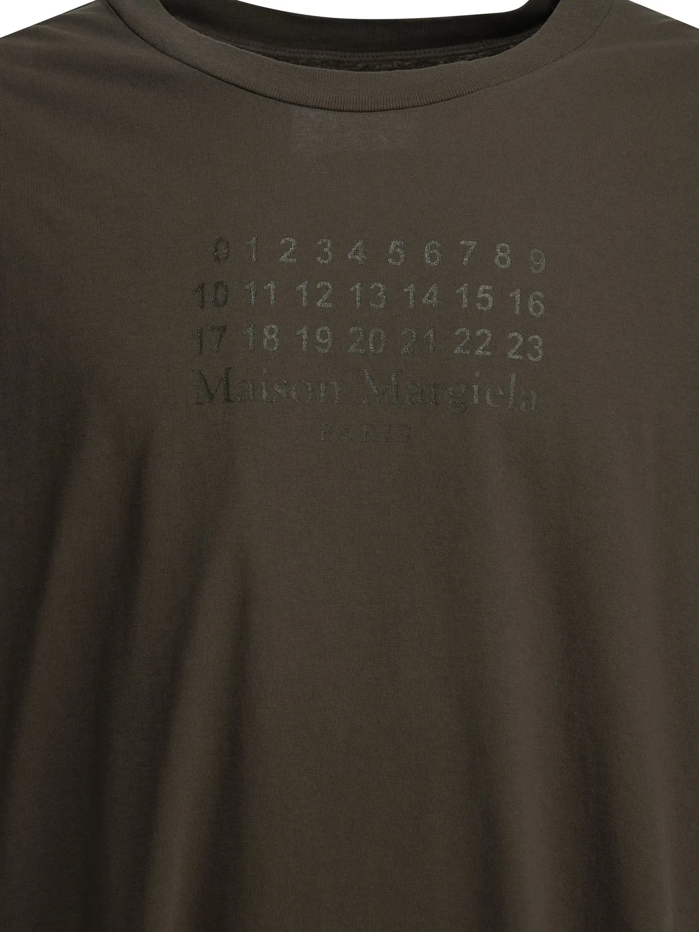 Crew-Neck T-Shirt With Logo T-Shirts Grey sold by Wanan Luxury product image thumbnail 3