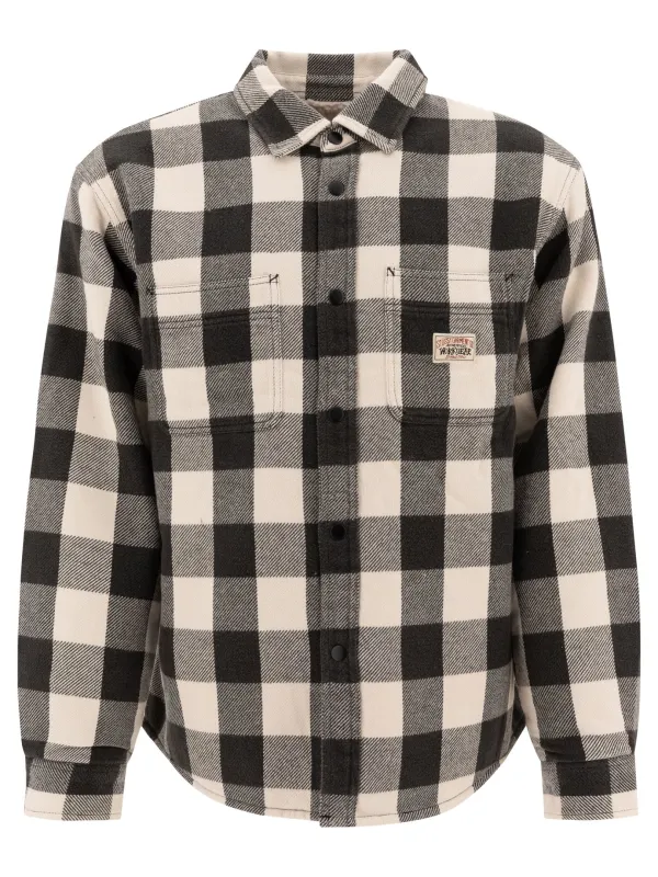 Check Jackets And Coats Black made by Stussy