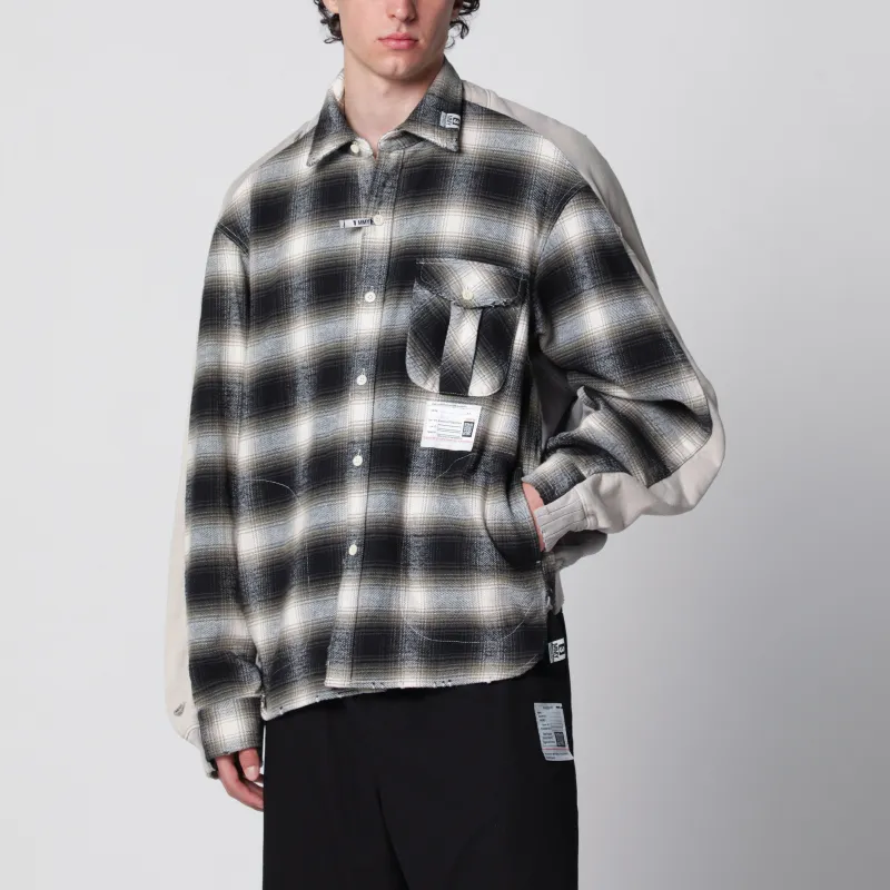 Reversible Shirt Jacket In Black/White French Terry made by Maison MIHARA YASUHIRO