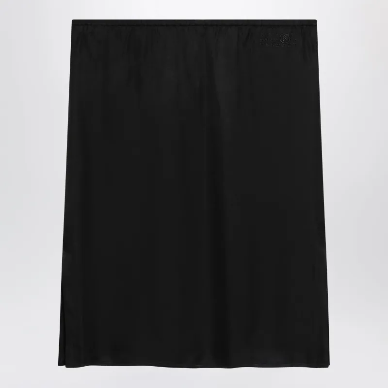 Black Skirt In Acetate Blend made by Maison Margiela