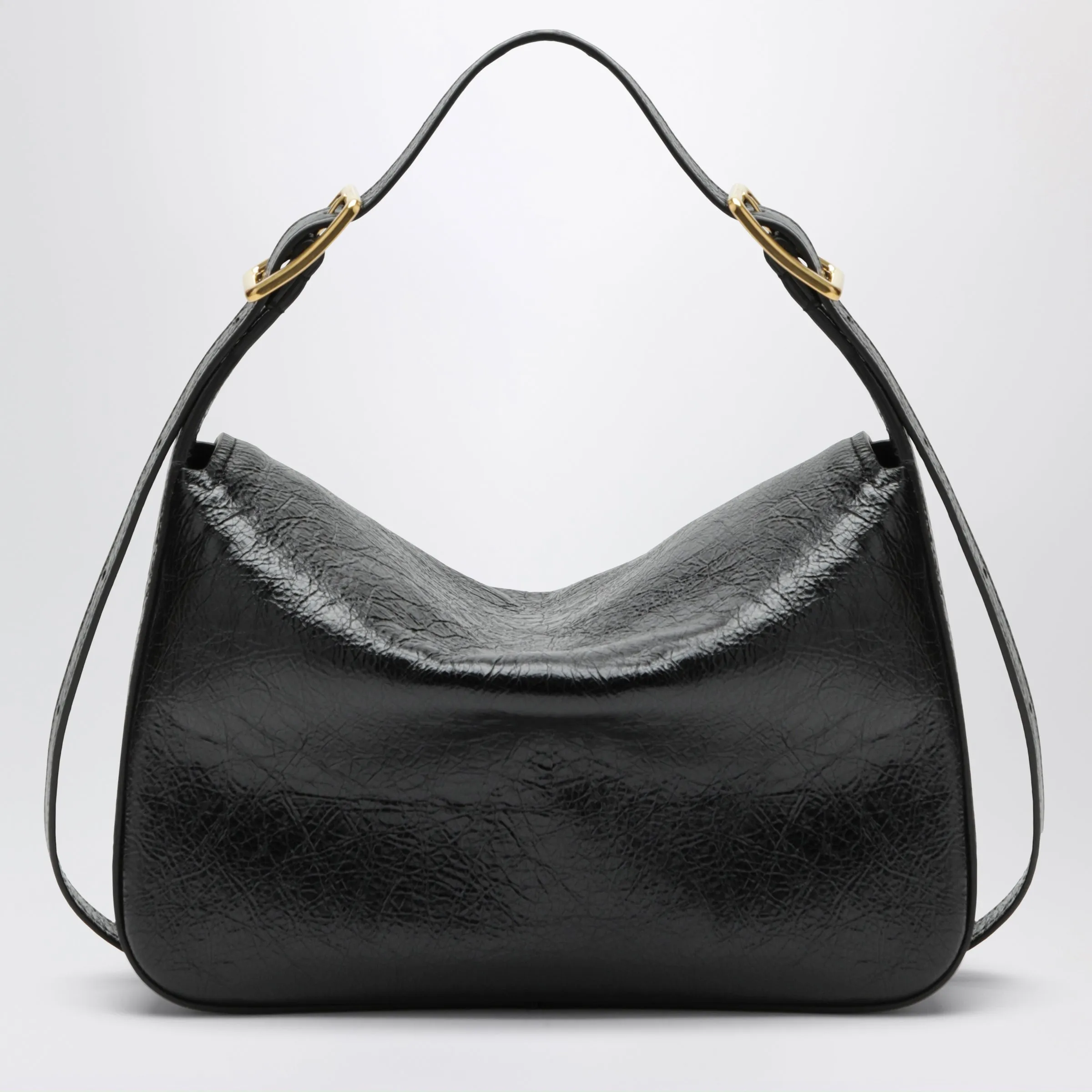 Medium Clicca Shoulder Bag In Lambskin Leather, Black sold by Wanan Luxury product image thumbnail 2