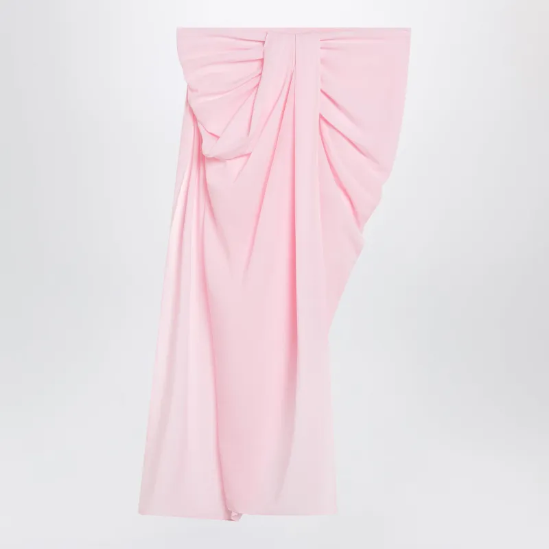 Light Pink Asymmetric Pareo Skirt made by Jacquemus