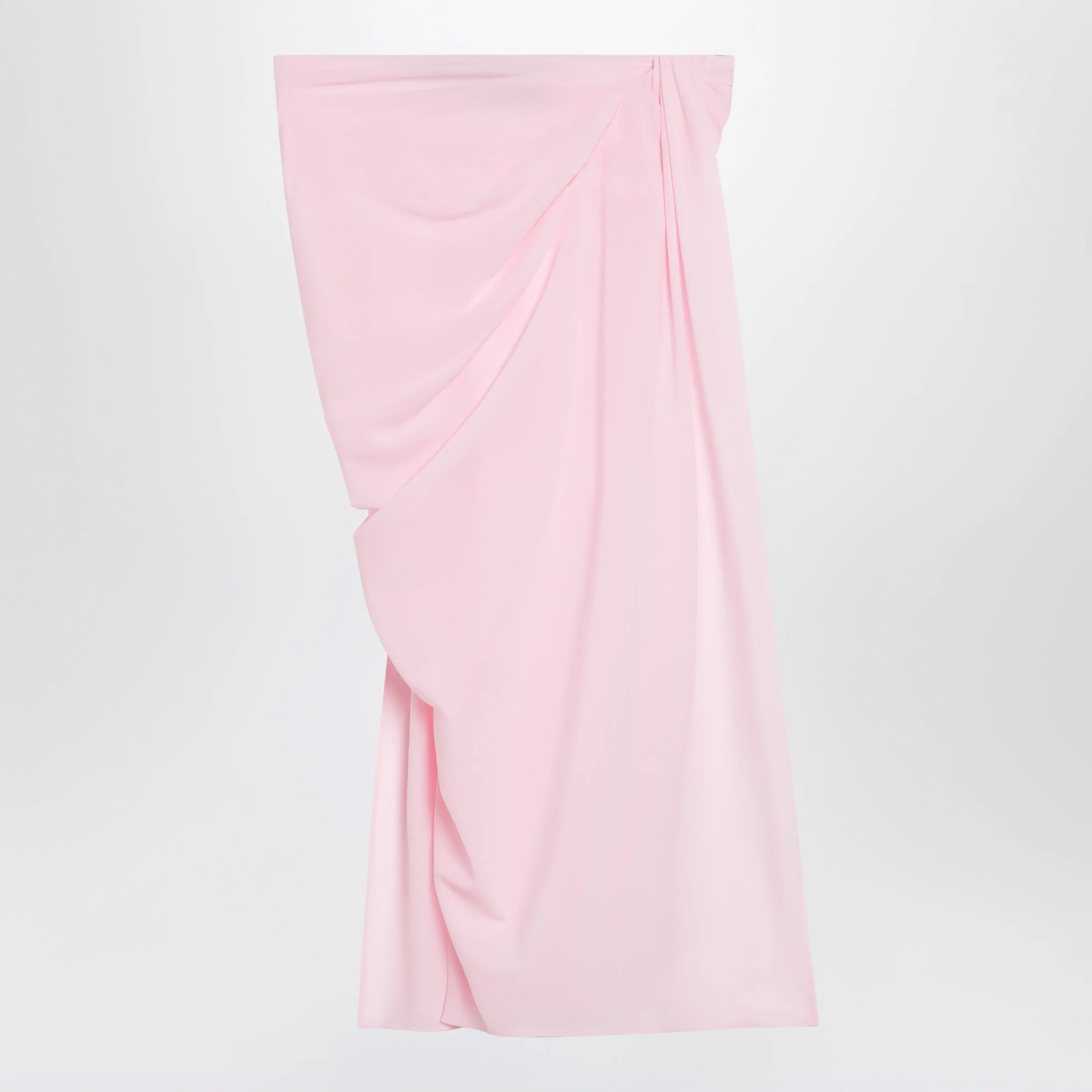 Light Pink Asymmetric Pareo Skirt sold by Wanan Luxury product image thumbnail 2