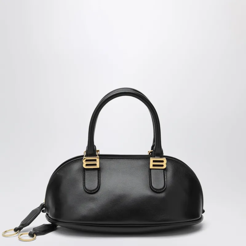Bolero Mini Bowling Bag In Black Leather made by Balenciaga