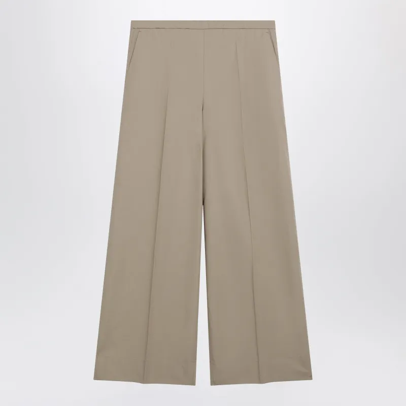 Beige Cotton Trousers made by Moncler