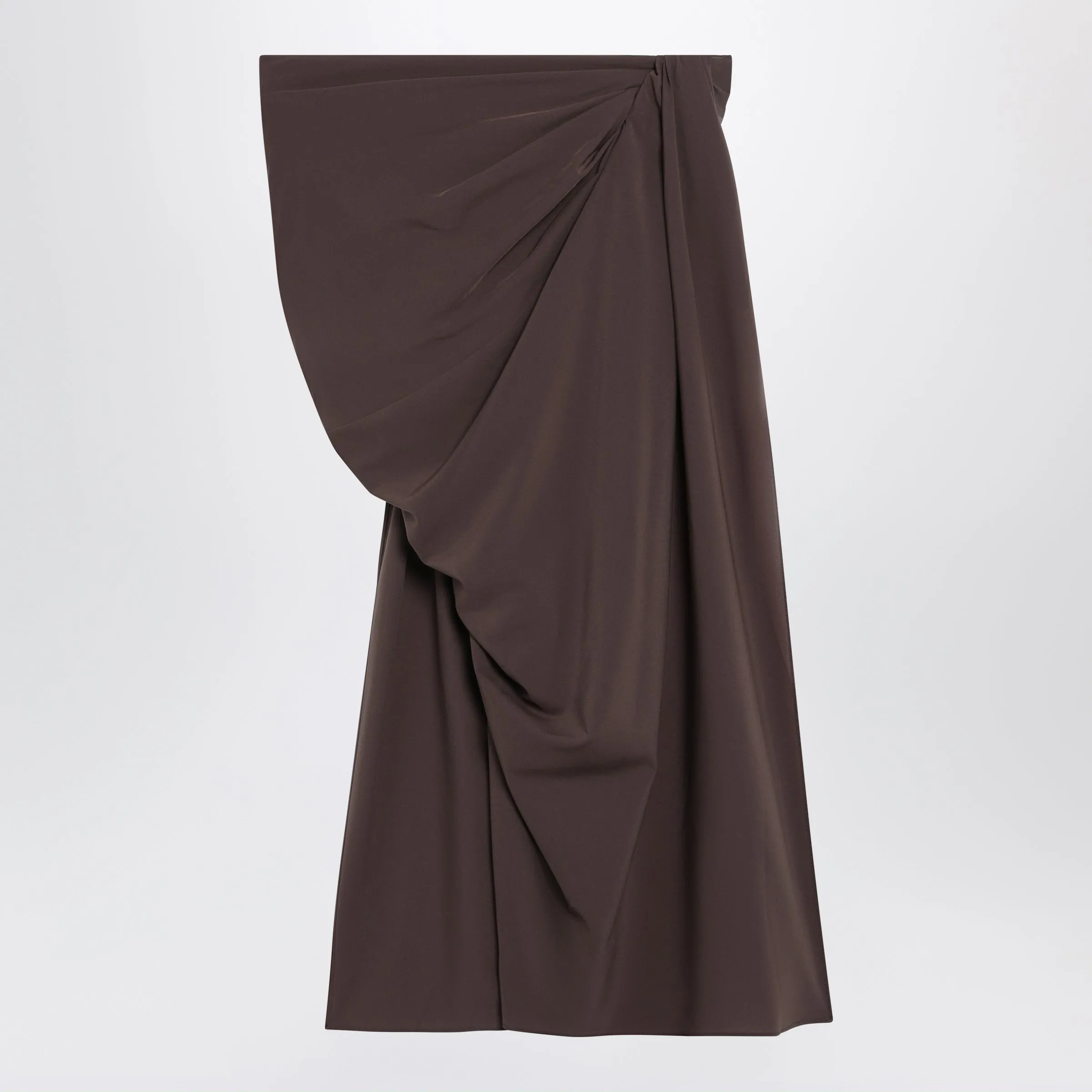 Brown Asymmetric Pareo Skirt sold by Wanan Luxury product image thumbnail 2