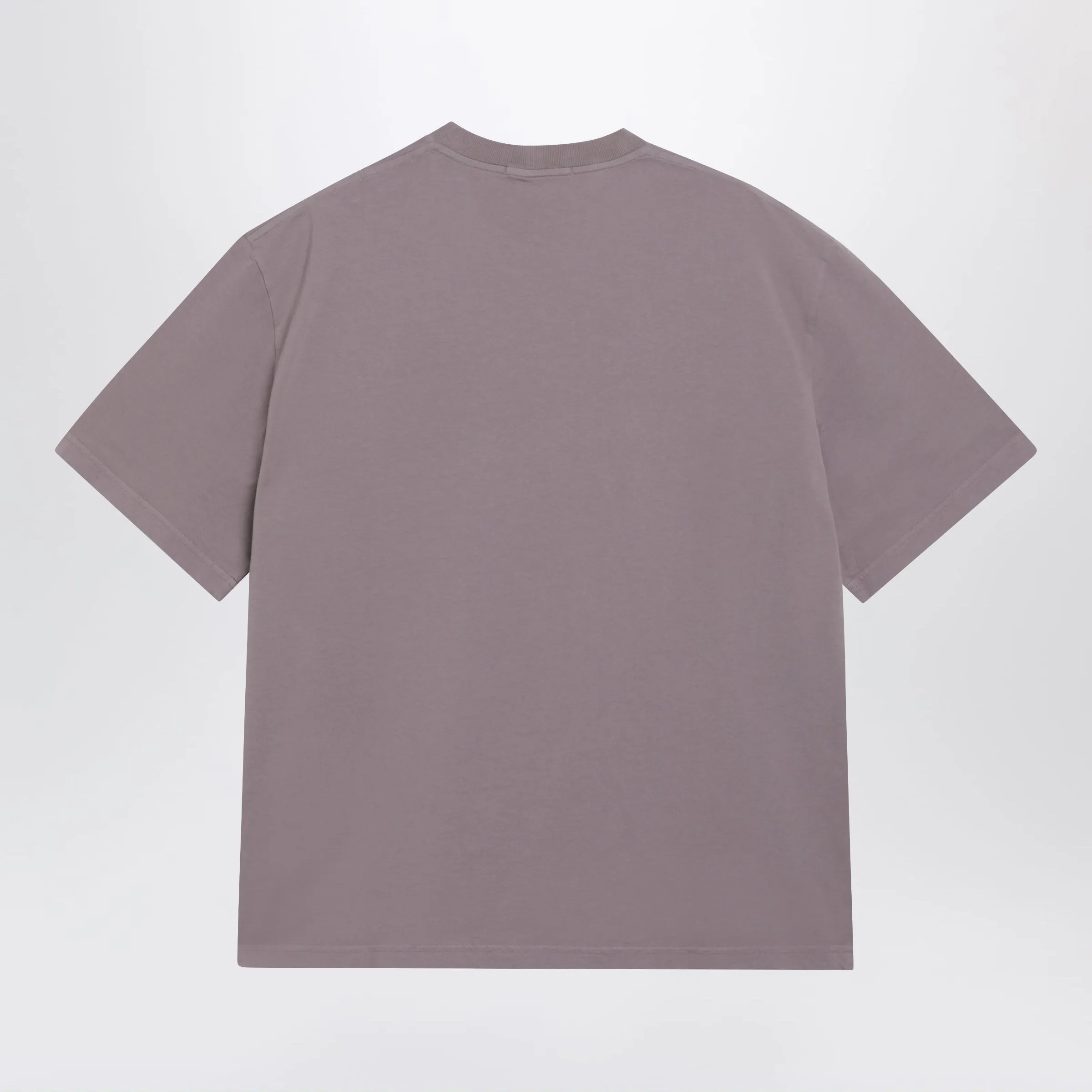 Grey-Purple T-Shirt With Garment Dyed Graphics Print sold by Wanan Luxury product image thumbnail 2