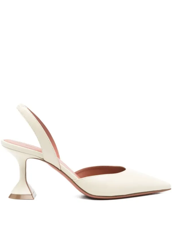 Holly Leather Slingback Pumps made by Amina Muaddi