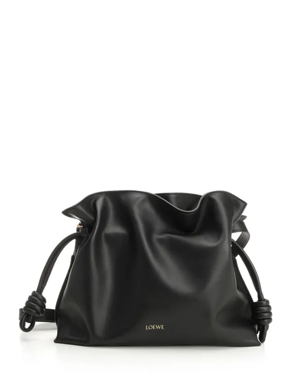 Flamenco Clutches Black made by Loewe