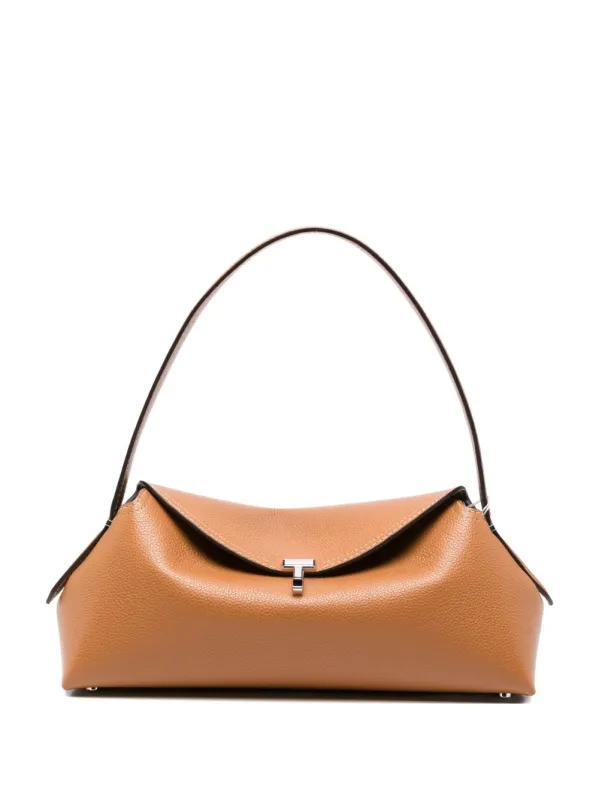 T-Lock Leather Shoulder Bag made by Toteme