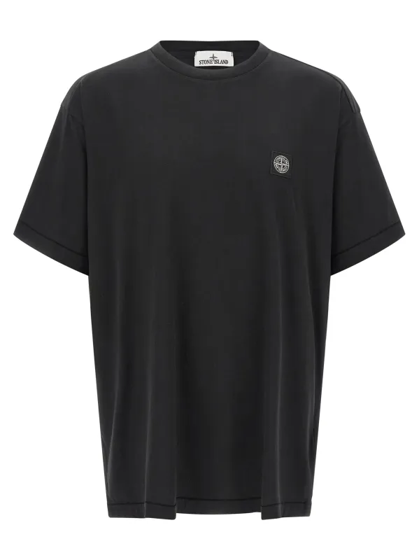 2100027 T-Shirt Black made by Stone Island