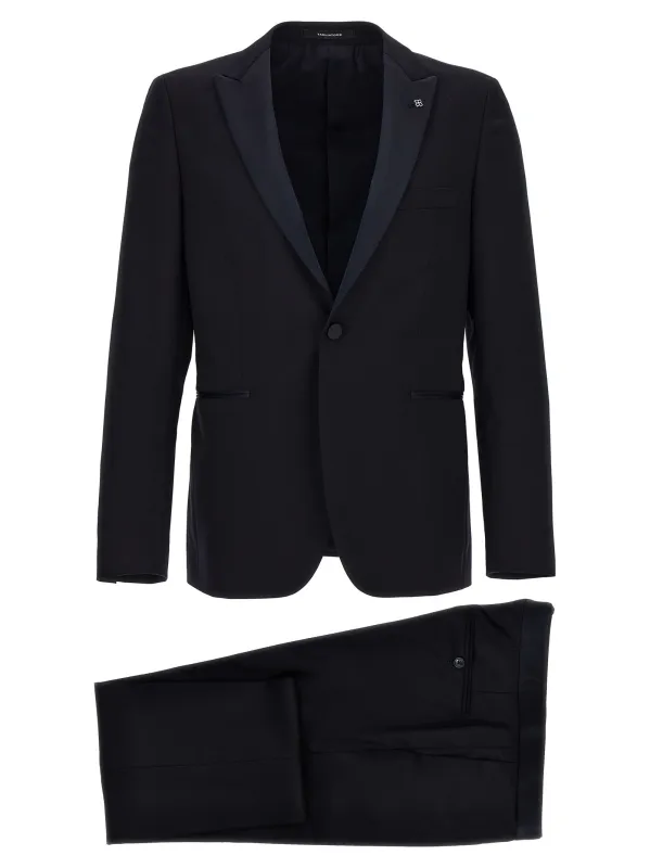 Tuxedo Dress Suits Blue made by Tagliatore