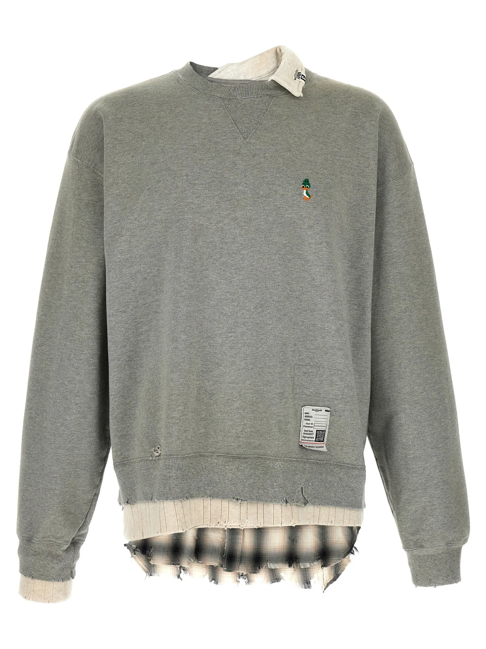 Three Layer Sweatshirt Gray sold by Wanan Luxury