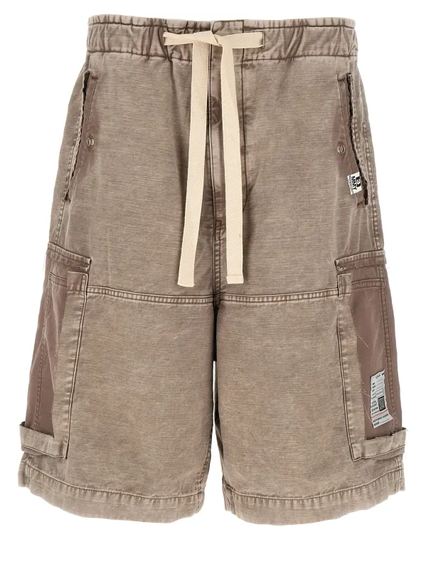 Cargo Bermuda Shorts Bermuda And Short Gray made by Maison MIHARA YASUHIRO