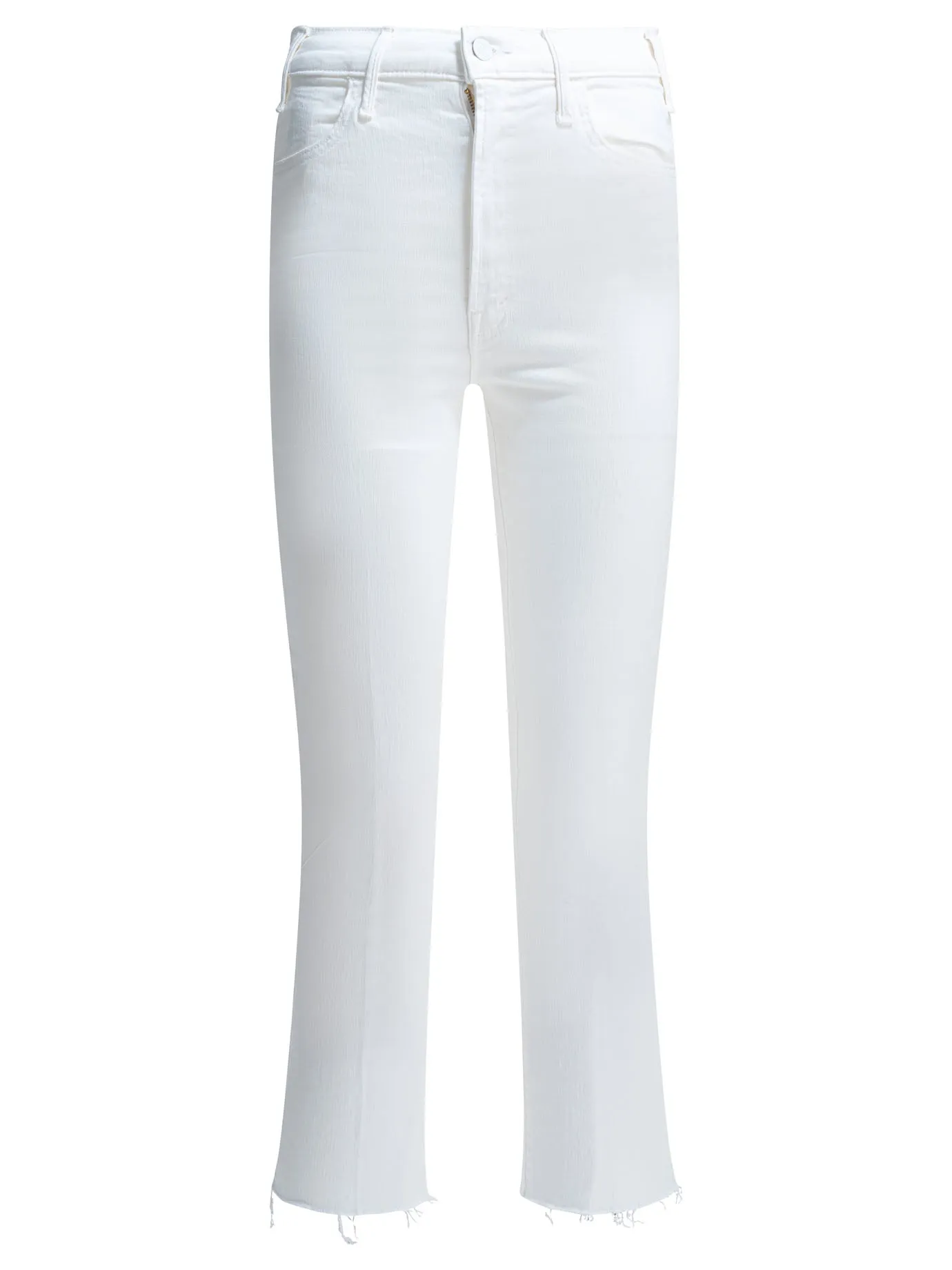Hustler Ankle Fray Jeans White sold by Wanan Luxury