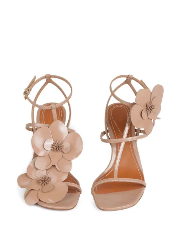 Orchid Leather Sandals made by Zimmermann