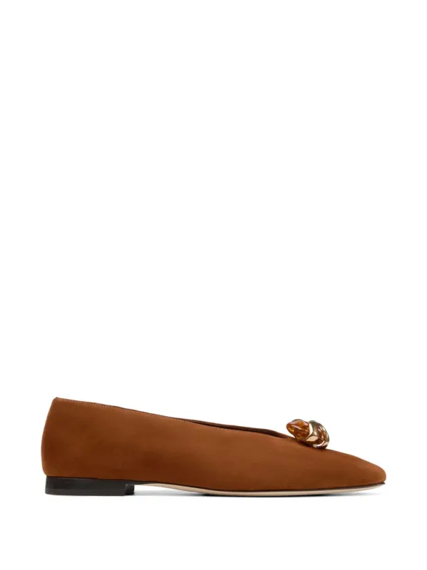 Margot Leather Ballets made by Jimmy Choo