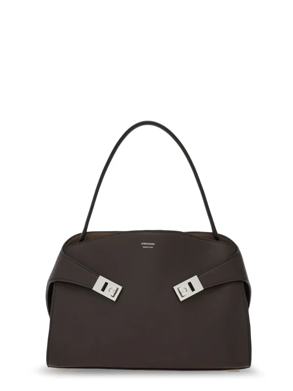 Hug Soft Two-Tone Shoulder Bag made by Salvatore Ferragamo