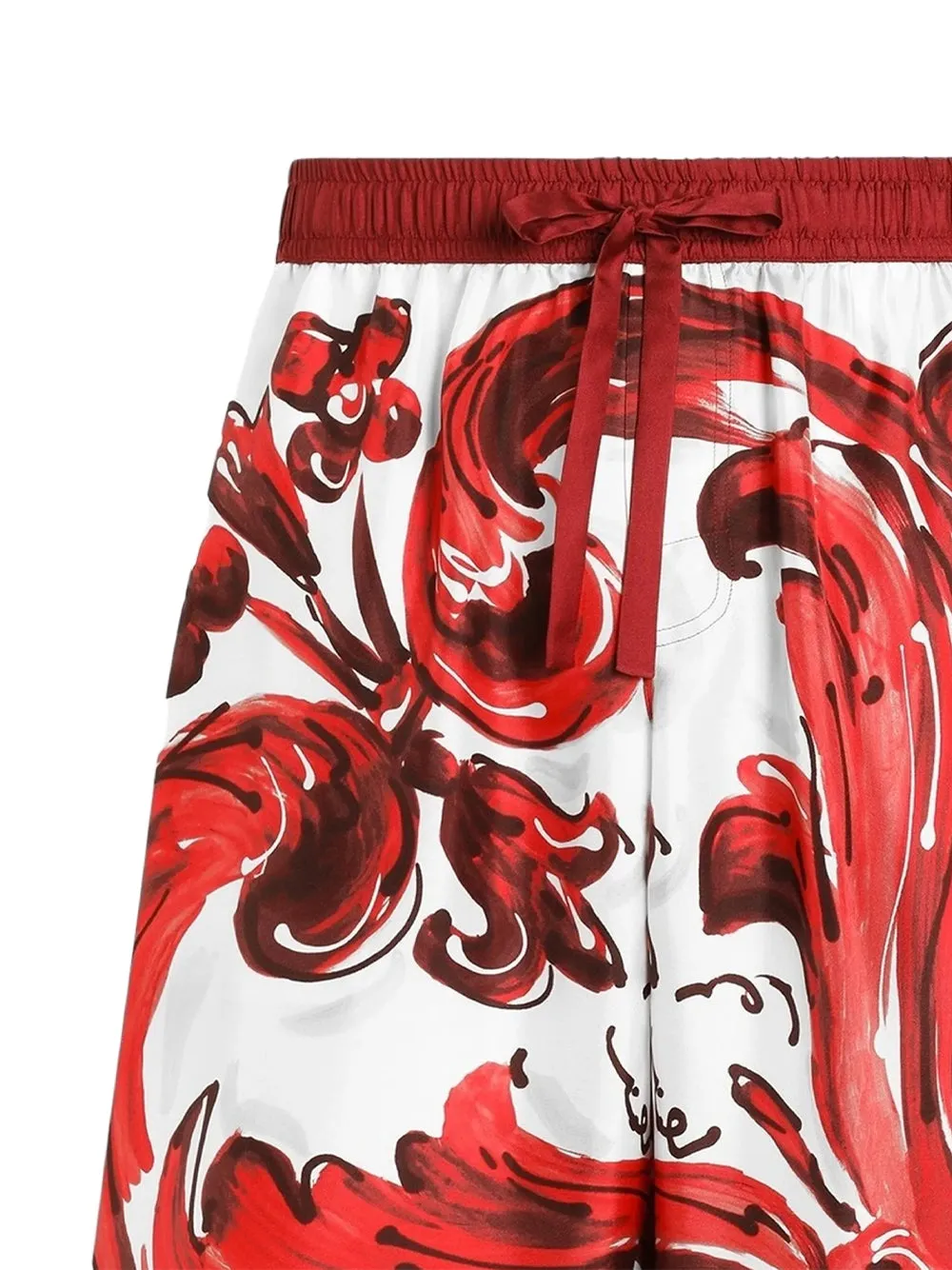 Vanity Bermuda Shorts In Majolica-Print Silk Twill sold by Wanan Luxury product image thumbnail 2