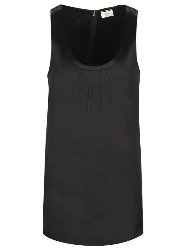 Cassandre Shift Dress In Satin made by Yves Saint Laurent